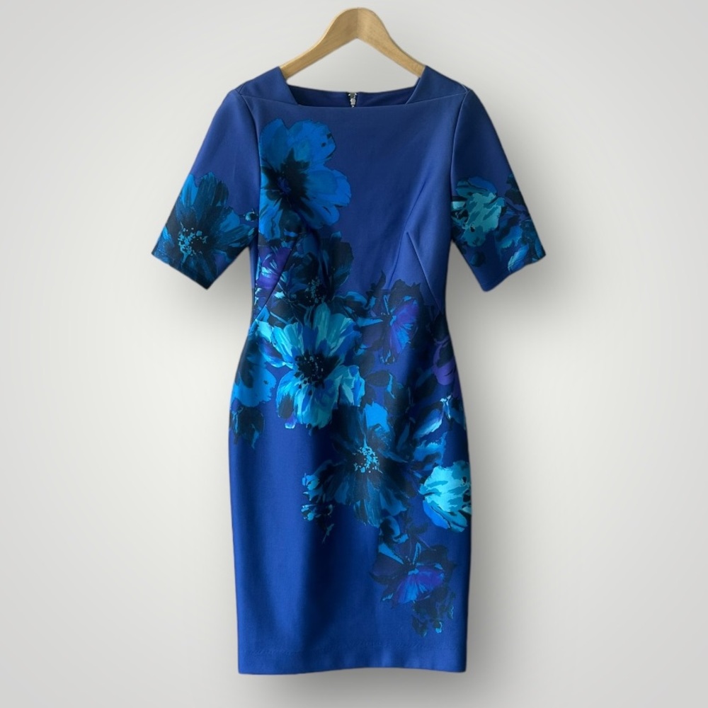 Gabby Skye Blue Floral Dress